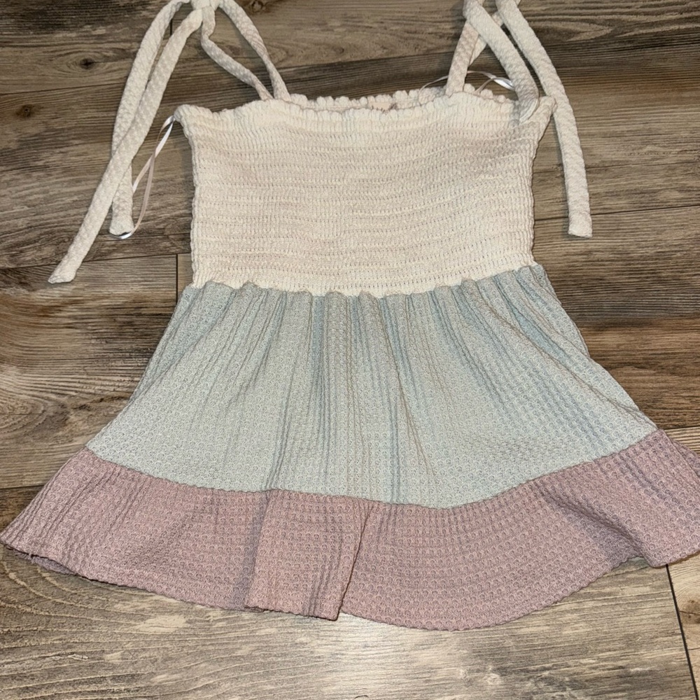 Colorblock Sleeveless Knit Top